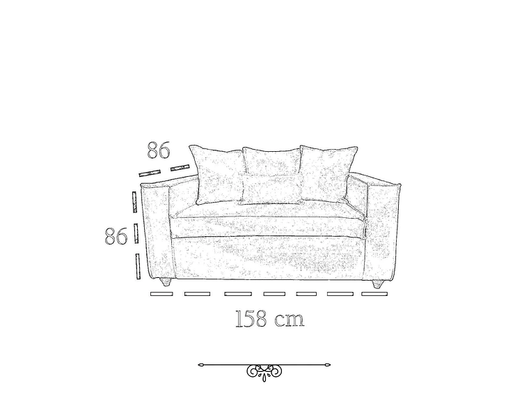 JUEGO DE LIVING DANTE 3 2 SOFA RESORTES 3 Y 2 CUERPOS COLOR BLANCO HUESO BONE 4