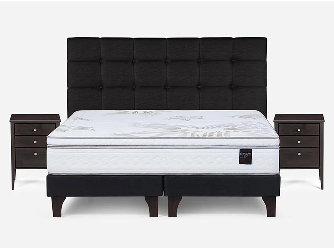 JUEGO DE DORMITORIO ROSEN CAMA EUROPEA ART 4 BD KING + SET ISSEY 1
