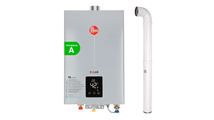 PACK CALEFONT RHEEM 16L. T.FORZADO G.LICUADO + KIT