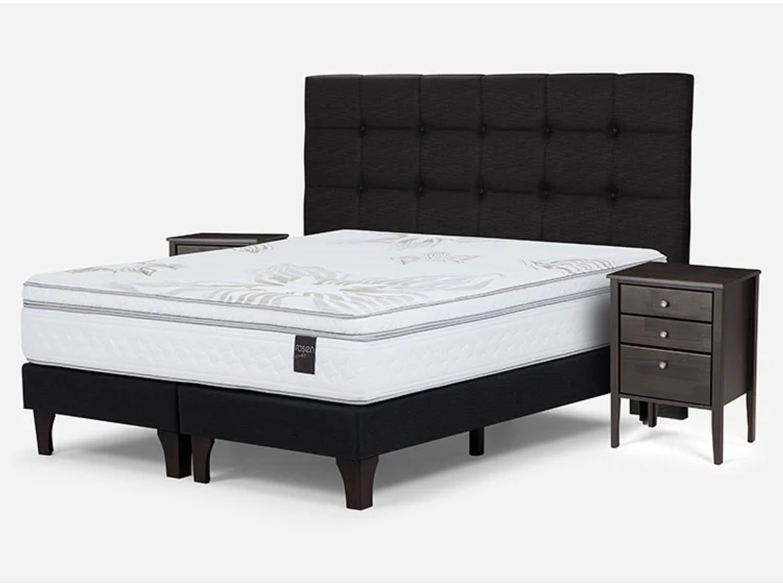 JUEGO DE DORMITORIO ROSEN CAMA EUROPEA ART 4 BD KING + SET ISSEY 2