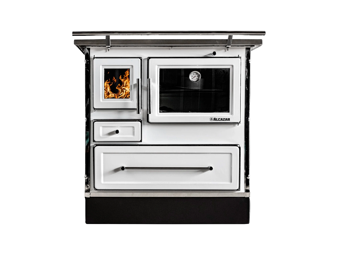 COCINA A LEÑA ALCAZAR CALBUCO MZ 80 BLANCA 1