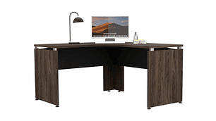 ESCRITORIO TUHOME L-140 -NEGRO SOFT/COÑAC