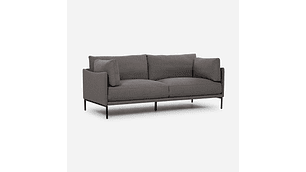 SOFÁ ROSEN 3 CUERPOS / TABLERO TERCIADO GRIS THAMOVA TELA OSCURO