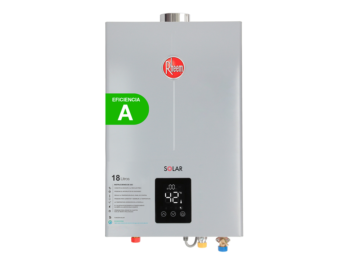 CALEFONT 18 LITROS GAS NATURAL TIRO FORZADO RHEEM 1