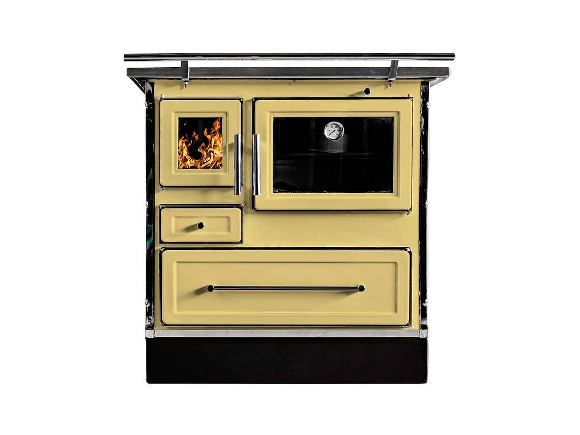 COCINA A LEÑA ALCAZAR CALBUCO MZ 80 AMARILLA 1