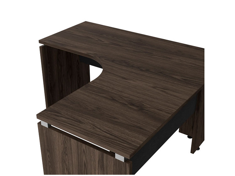 ESCRITORIO TUHOME L-140 -NEGRO SOFT/COÑAC 8