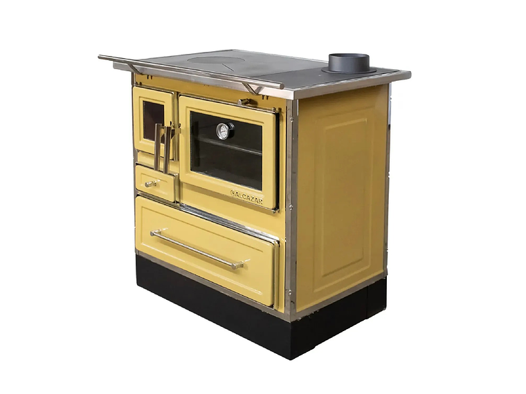 COCINA A LEÑA ALCAZAR CALBUCO MZ 80 AMARILLA 5