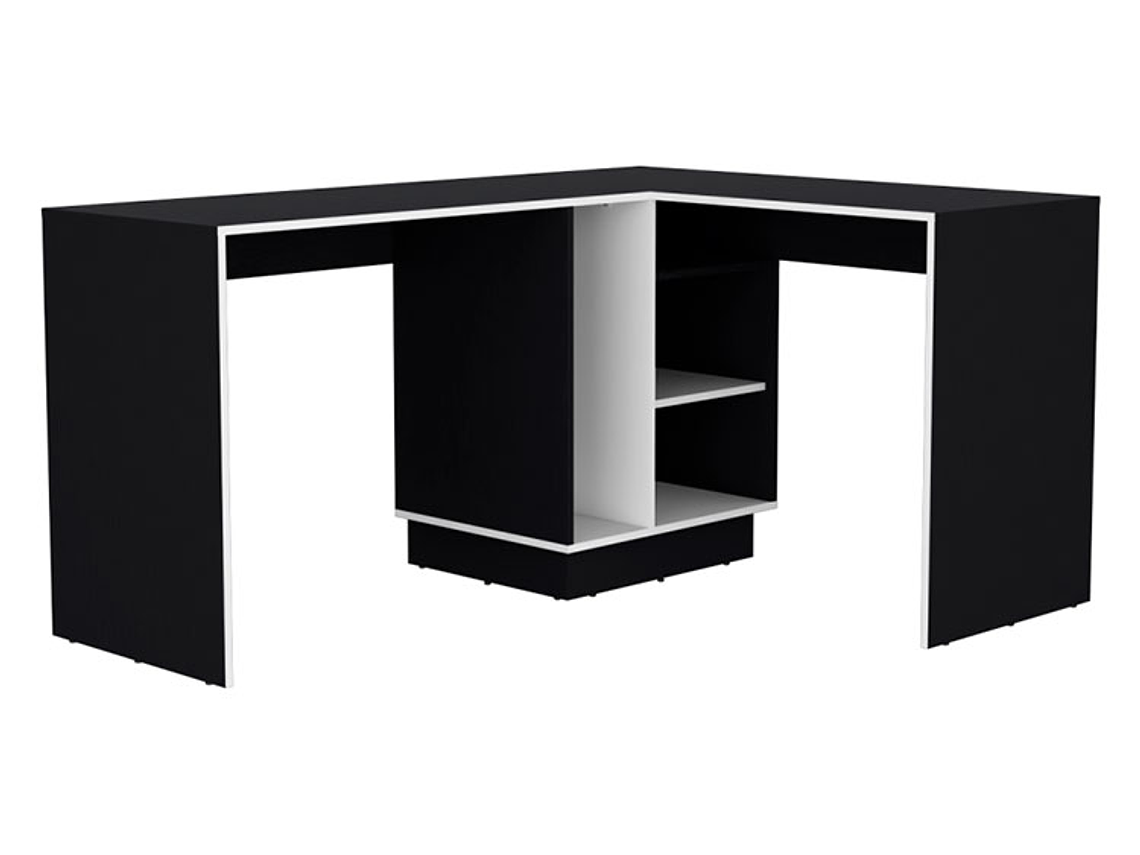 ESCRITORIO TUHOME ROOKIE EN L BLANCO WENGUE 6