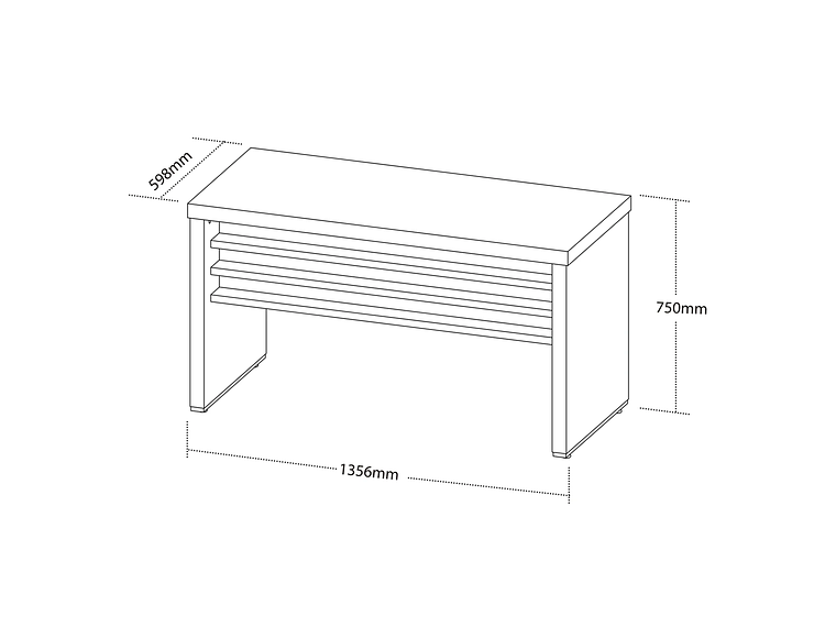 ESCRITORIO RÖDLER RD960 EJECUTIVO ROBLE BLANCO 4