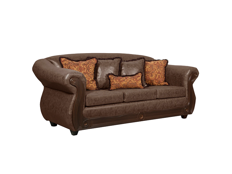 JUEGO DE LIVING 3 2 1 1 ESTAMBUL CHOCOLATE 2