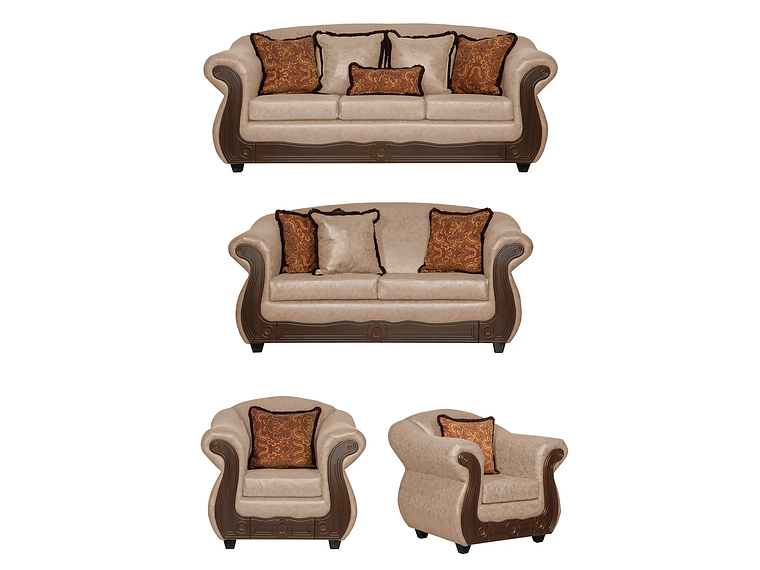 JUEGO DE LIVING 3 2 1 1 ESTAMBUL BEIGE 1