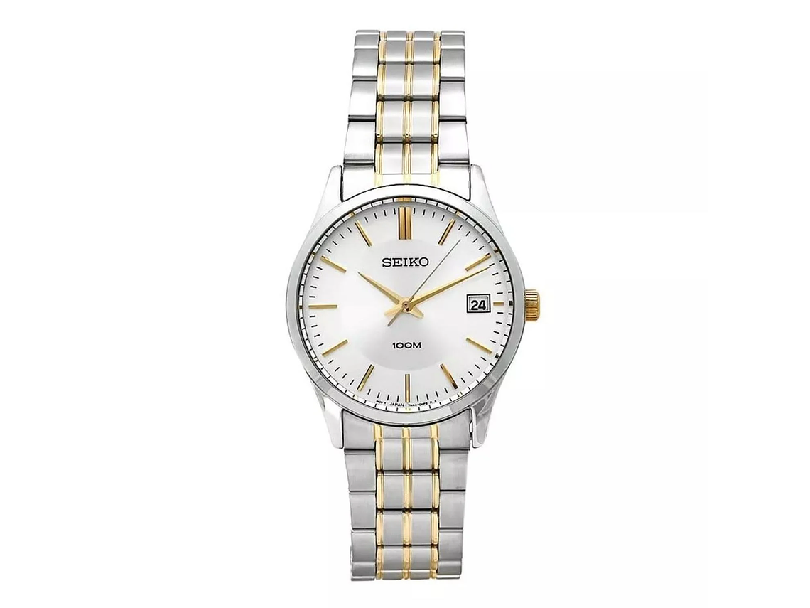 RELOJ DE PULSERA SEIKO SGEF03 CUARZO PLATEADO 100M 1