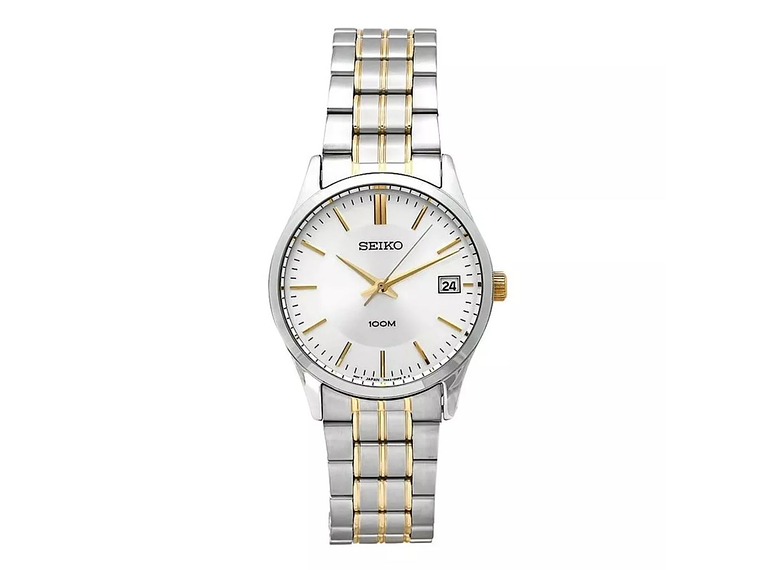 RELOJ DE PULSERA SEIKO SGEF03 CUARZO PLATEADO 100M 1