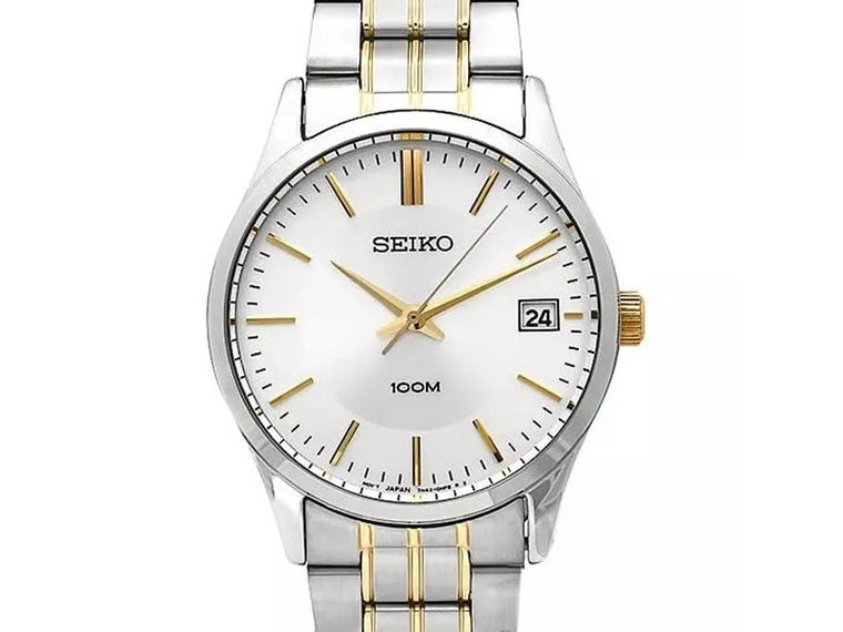RELOJ DE PULSERA SEIKO SGEF03 CUARZO PLATEADO 100M 2