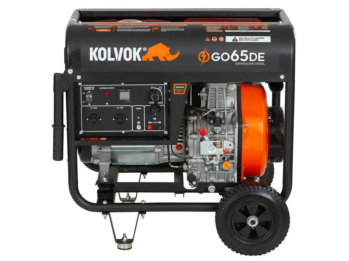 GENERADOR MONOFÁSICO KOLVOK GO65DE 6.5KVA DIESEL 3