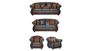 JUEGO DE LIVING 3 2 1 1 ESTAMBUL GRIS