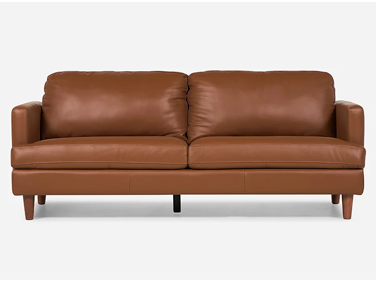 SOFÁ ROSEN WELLS 3 CUERPOS CUERO CAFÉ 1