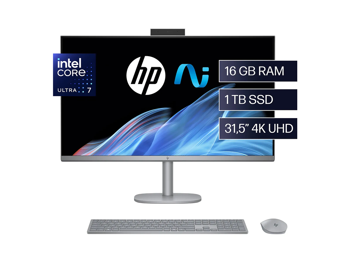 DESKTOP HP OMNISTUDIO X PC 32-C0001LA, INTEL CORE ULTRA 7, 16 GB, 1 TB SSD, 31.5, 4K 1