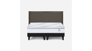 CAMA EUROPEA NEO PLUS KING BD + RESPALDO NOLITA CAFÉ