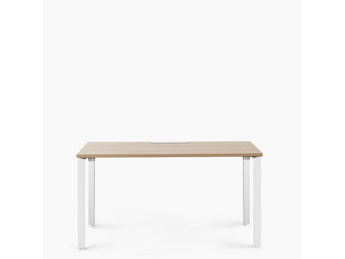 ESCRITORIO FORM OFFICE SPACE 180X70 NATURA/BLANCO METAL 1