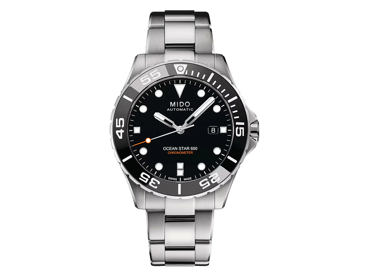 RELOJ MIDO OCEAN STAR 600 CHRONOMETER ACERO NEGRO 1