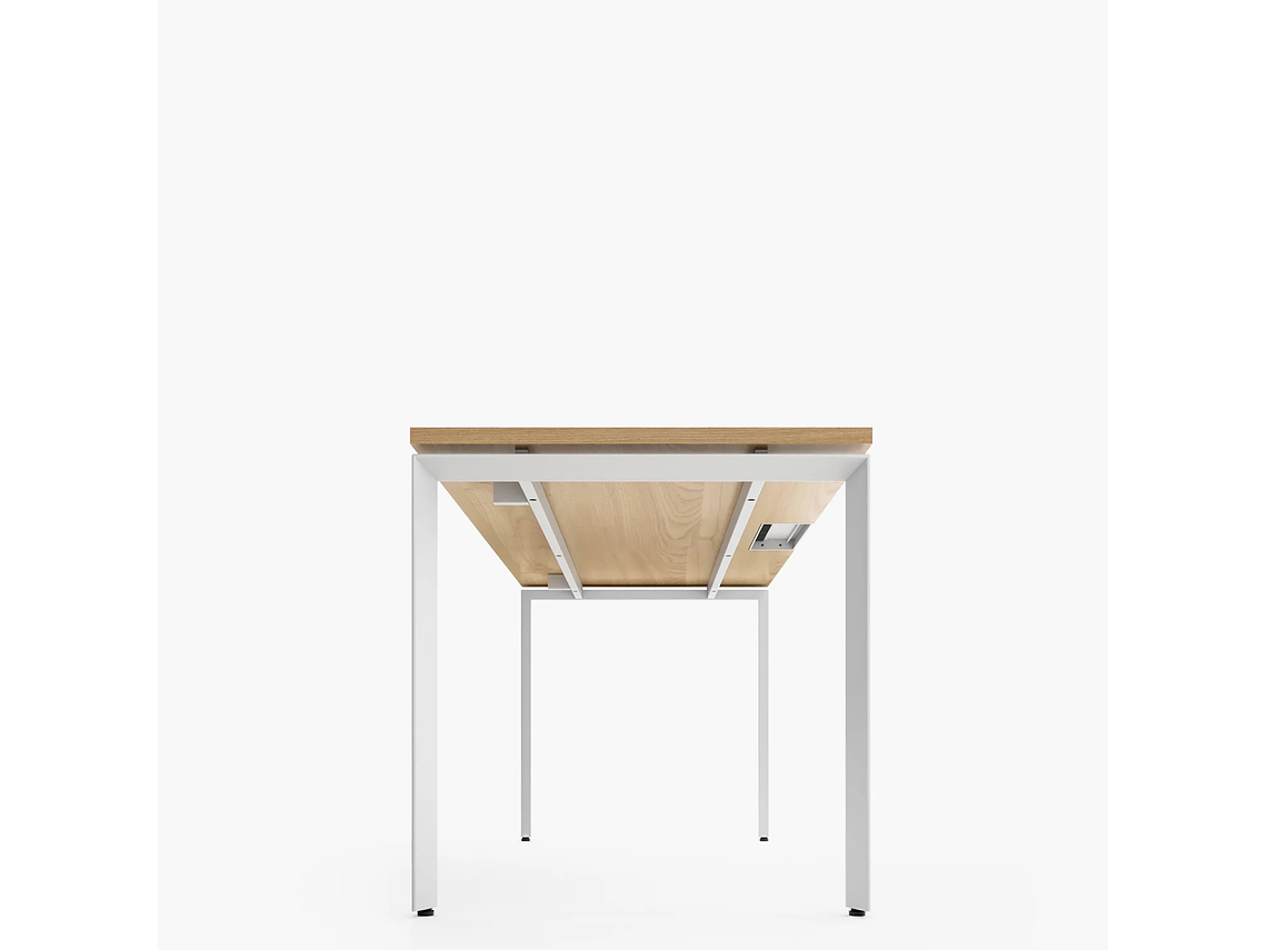 ESCRITORIO FORM OFFICE SPACE 180X70 NATURA/BLANCO METAL 2
