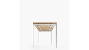 ESCRITORIO FORM OFFICE SPACE 180X70 NATURA/BLANCO METAL