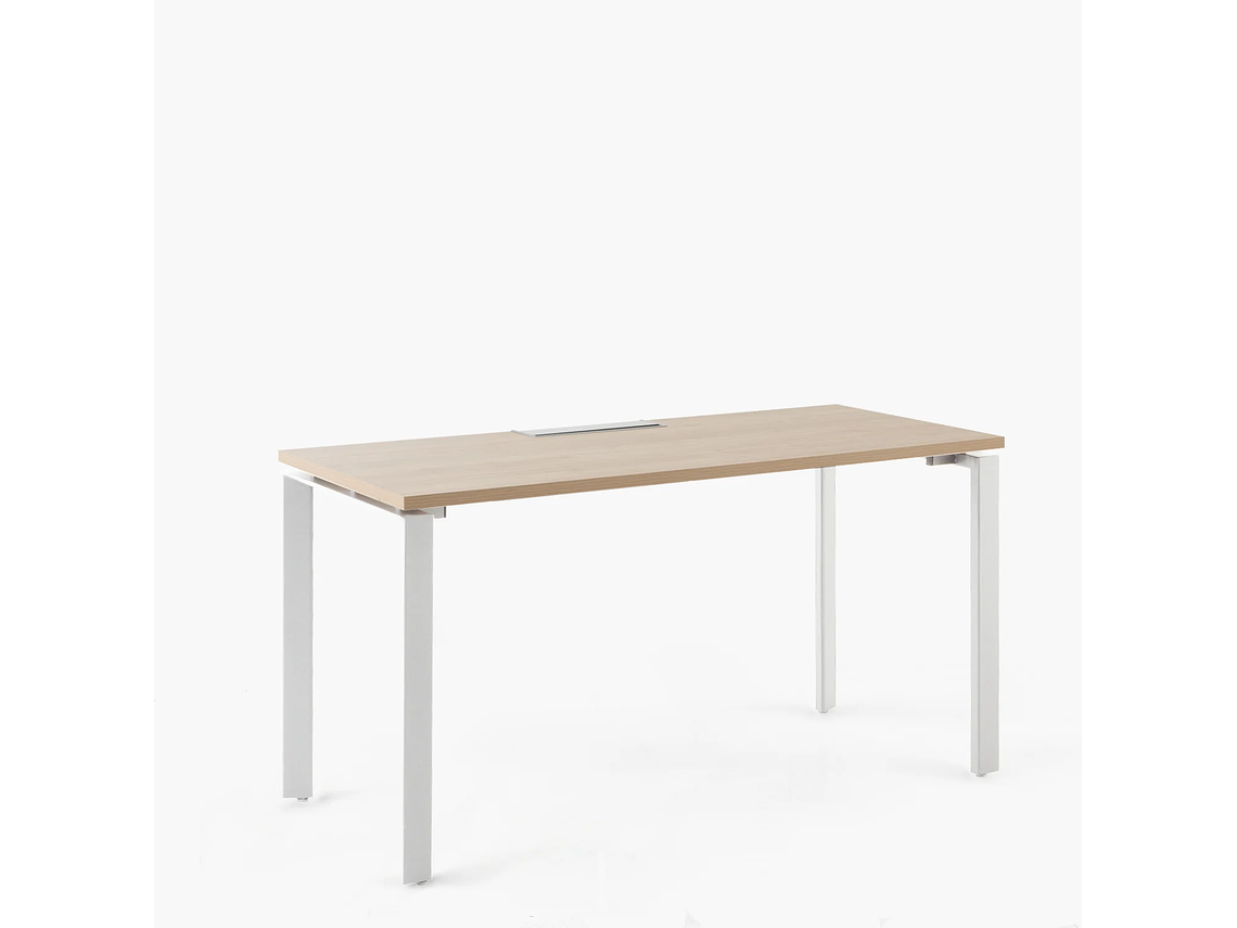 ESCRITORIO FORM OFFICE SPACE 180X70 NATURA/BLANCO METAL 3
