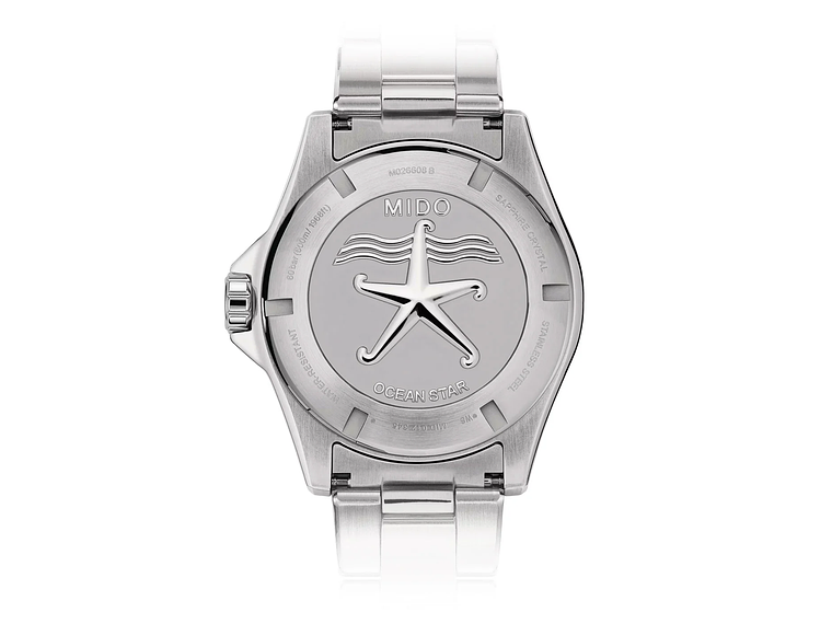 RELOJ MIDO OCEAN STAR 600 CHRONOMETER ACERO NEGRO 3