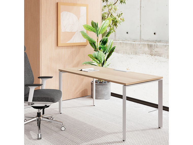 ESCRITORIO FORM OFFICE SPACE 180X70 NATURA/BLANCO METAL 6