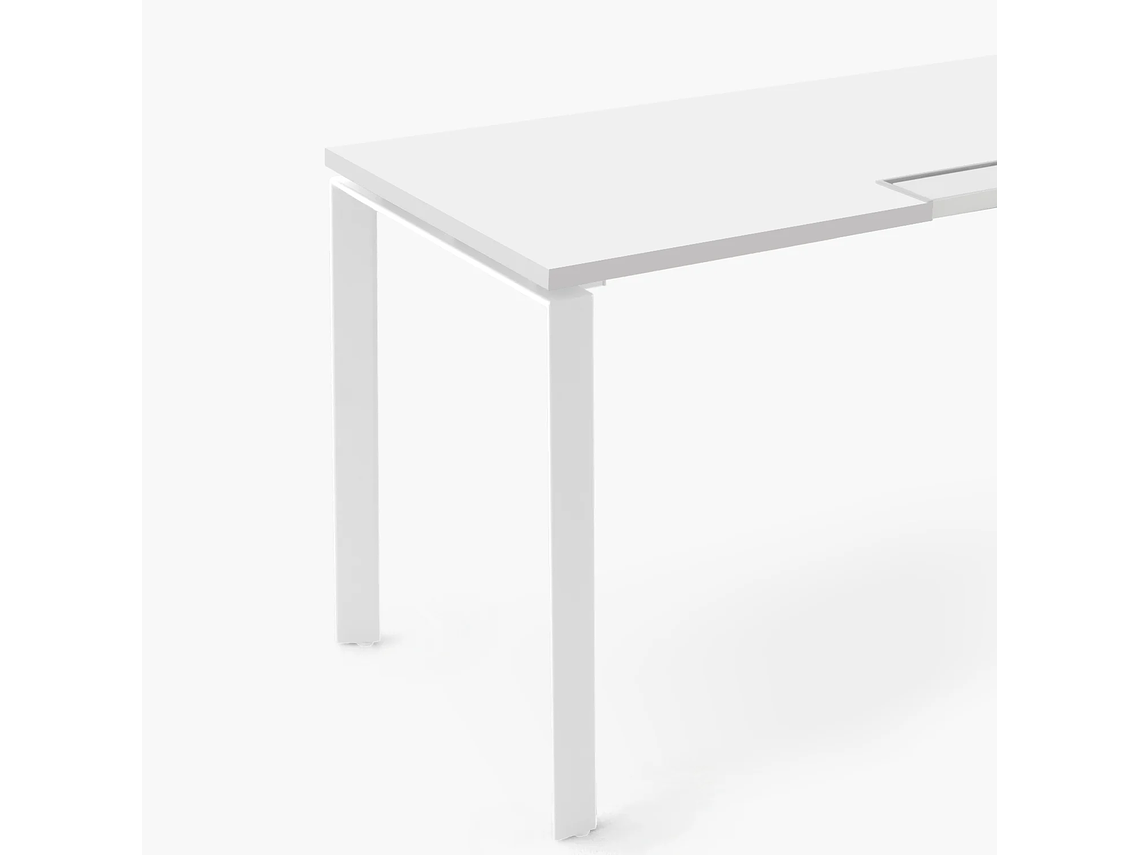 ESCRITORIO FORM OFFICE SPACE 180X70 BLANCO METAL 2