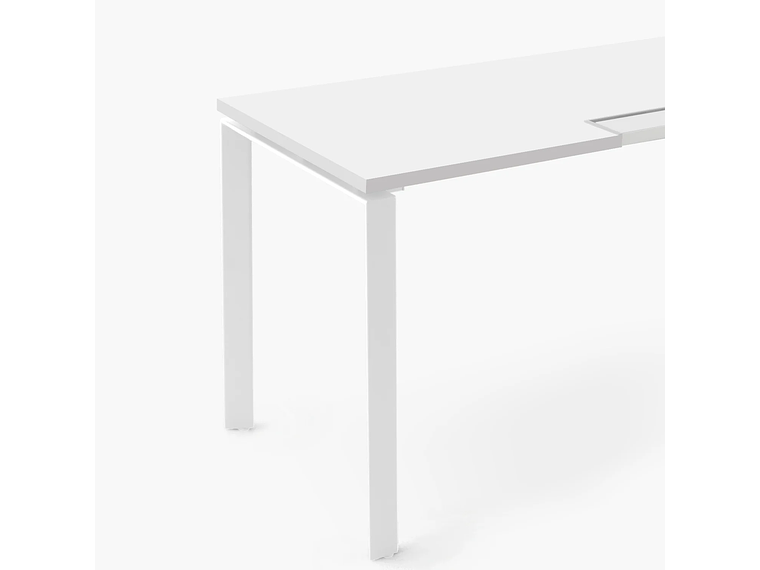 ESCRITORIO FORM OFFICE SPACE 180X70 BLANCO METAL 2