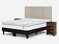 CAMA EUROPEA NEO PLUS KING+RESPALDO N BENNET NATURAL+VELADOR - Miniatura 2