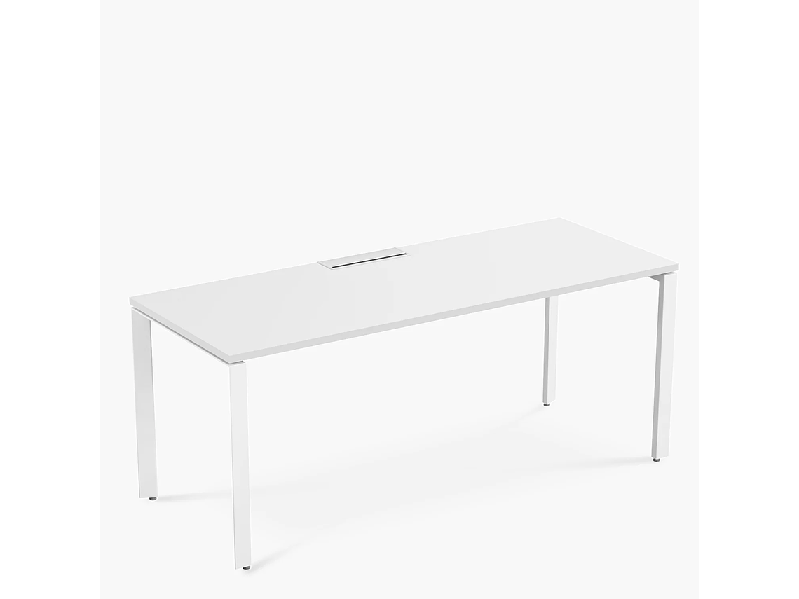 ESCRITORIO FORM OFFICE SPACE 180X70 BLANCO METAL 4