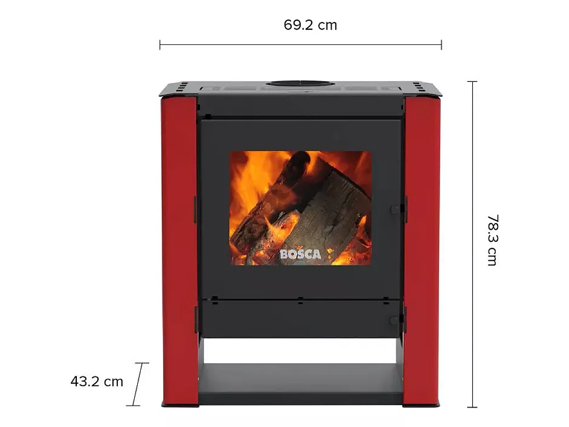 ESTUFA A LEÑA GOLD 500 BURDEO CERTIFICADA / BOSCA 2