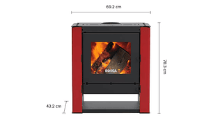 ESTUFA A LEÑA GOLD 500 BURDEO CERTIFICADA / BOSCA