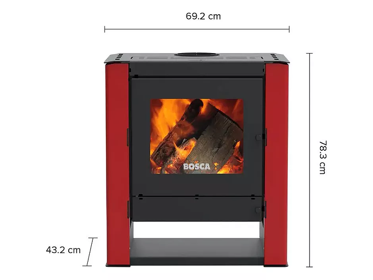 ESTUFA A LEÑA GOLD 500 BURDEO CERTIFICADA / BOSCA 2