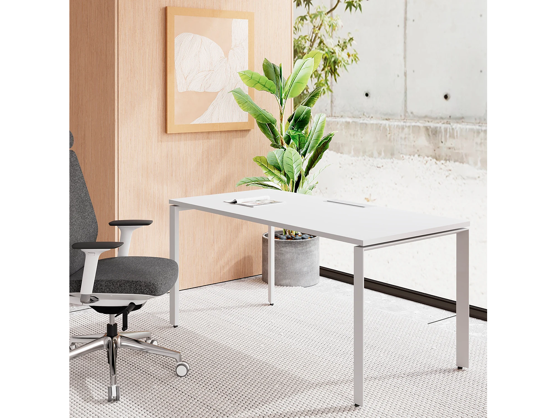 ESCRITORIO FORM OFFICE SPACE 180X70 BLANCO METAL 9