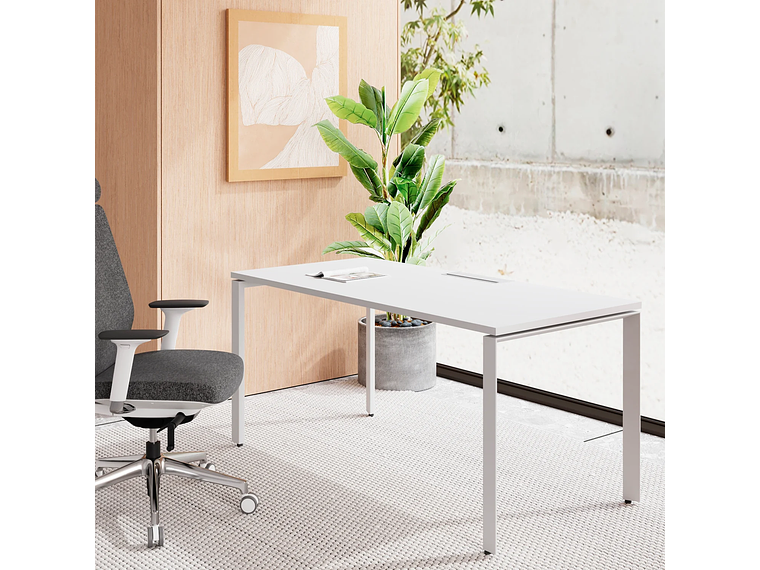 ESCRITORIO FORM OFFICE SPACE 180X70 BLANCO METAL 9
