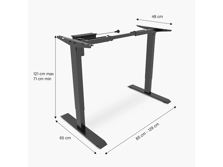 BASE FORM OFFICE COSMO 120 160 ELÉCTRICO GRIS ACERO 4