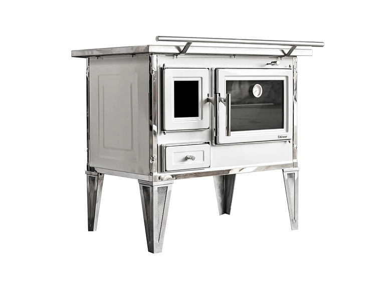 COCINA A LEÑA ALCAZAR CALBUCO L80 BLANCA 7