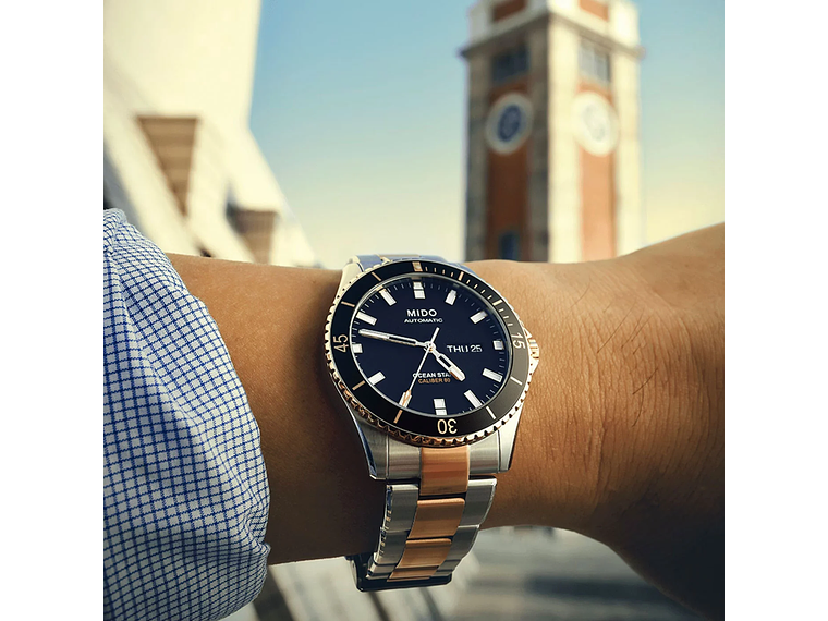 RELOJ MIDO OCEAN STAR 200 BICOLOR 4