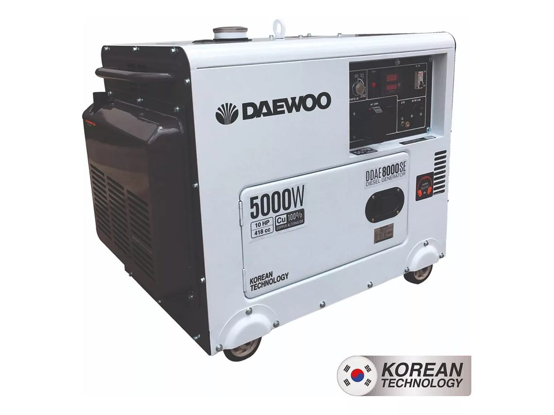 GENERADOR DAEWOO DDAE8000SE 5 KW A DIESEL ELÉCTRICO 4 TIEMPOS 1
