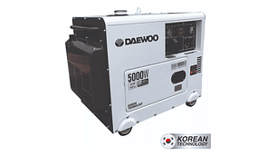 GENERADOR DAEWOO DDAE8000SE 5 KW A DIESEL ELÉCTRICO 4 TIEMPOS