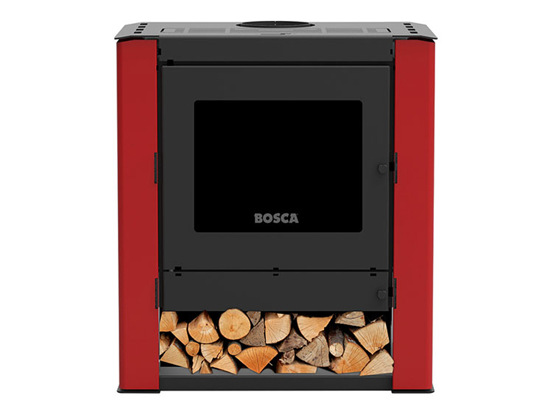 CALEFACTOR BOSCA A LEÑA GOLD 500 BURDEO BLACK VISION 1