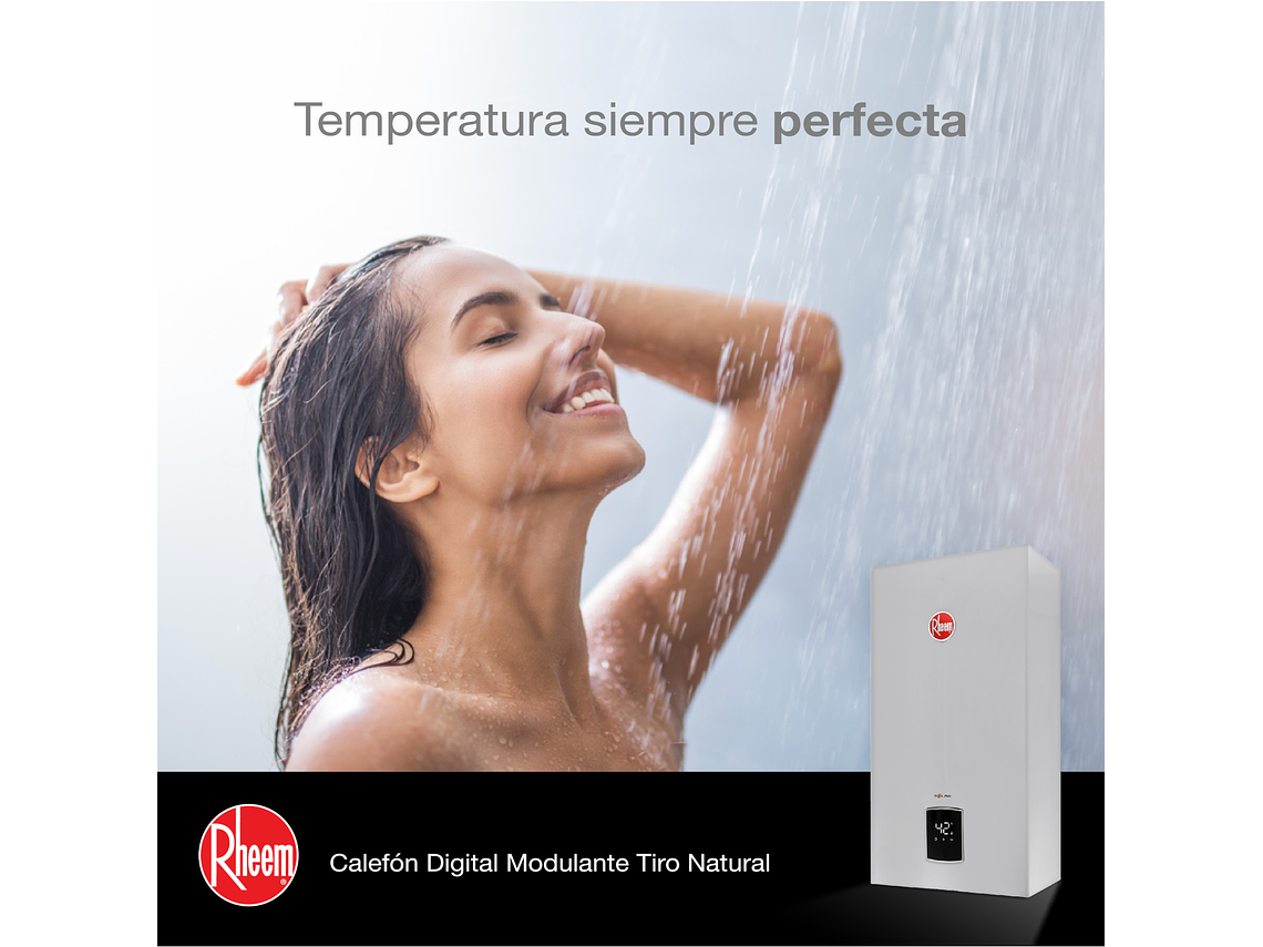 CALEFONT 16 LITROS GAS NATURAL TIRO NATURAL RHEEM 5