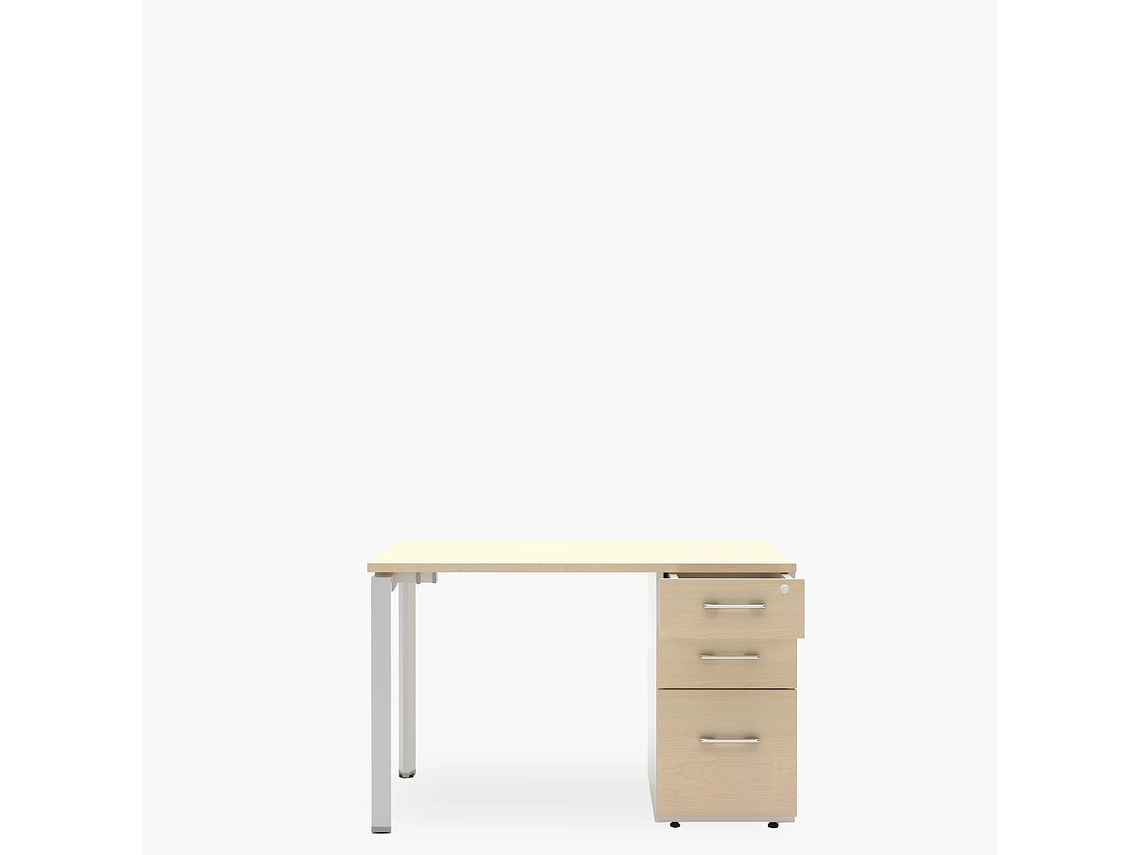 ESCRITORIO FORM OFFICE NEO 120X60 CON CAJONERA MELAMINA METAL 1