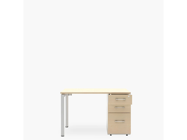 ESCRITORIO FORM OFFICE NEO 120X60 CON CAJONERA MELAMINA METAL 1