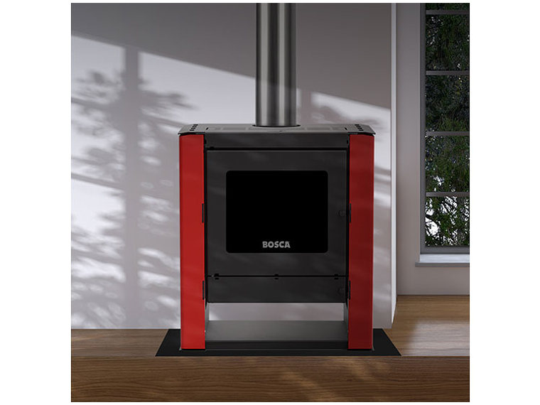 CALEFACTOR BOSCA A LEÑA GOLD 500 BURDEO BLACK VISION 7