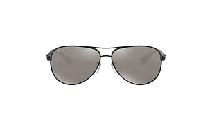 LENTES DE SOL NEGRO ESPEJADOS POLARIZADOS RAY-BAN